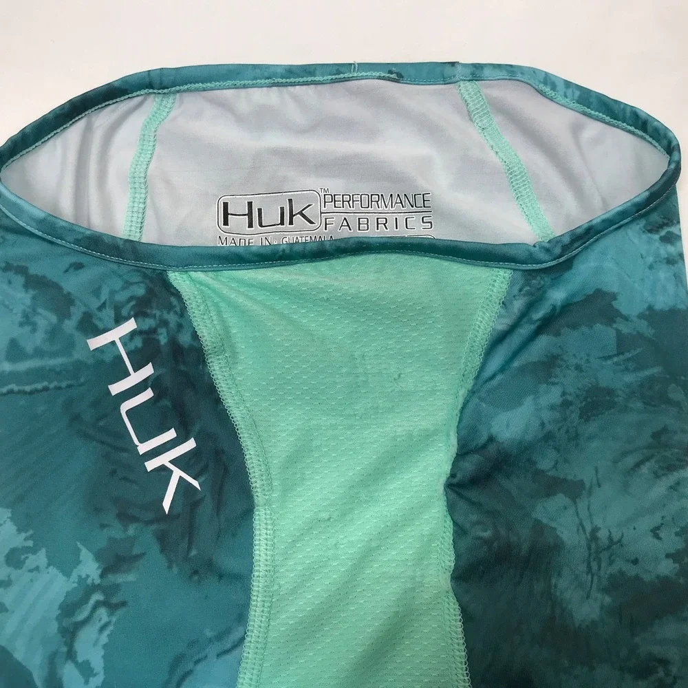 Huk Performance Fishing Neck Gaiter Teal Aqua Sun Mask One Size 5675